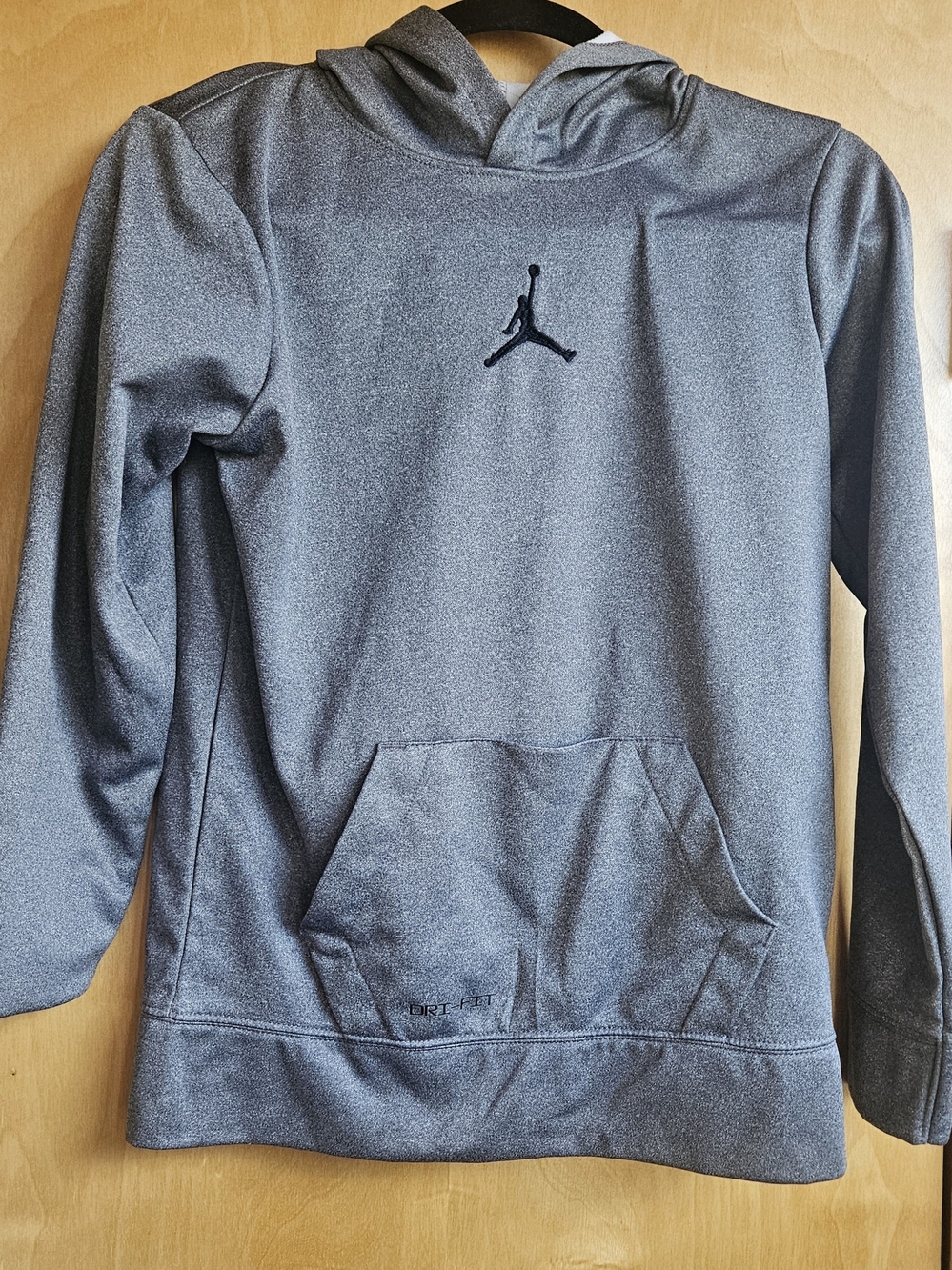 Jordan Kids Charcoal Gray Pullover Hoodie with Jumpman Logo